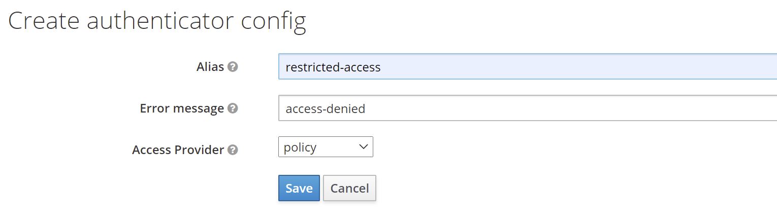 Policy-based access restriction