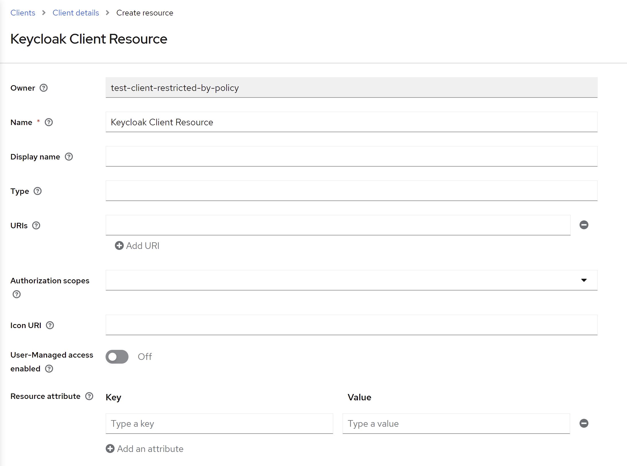 Resource configuration