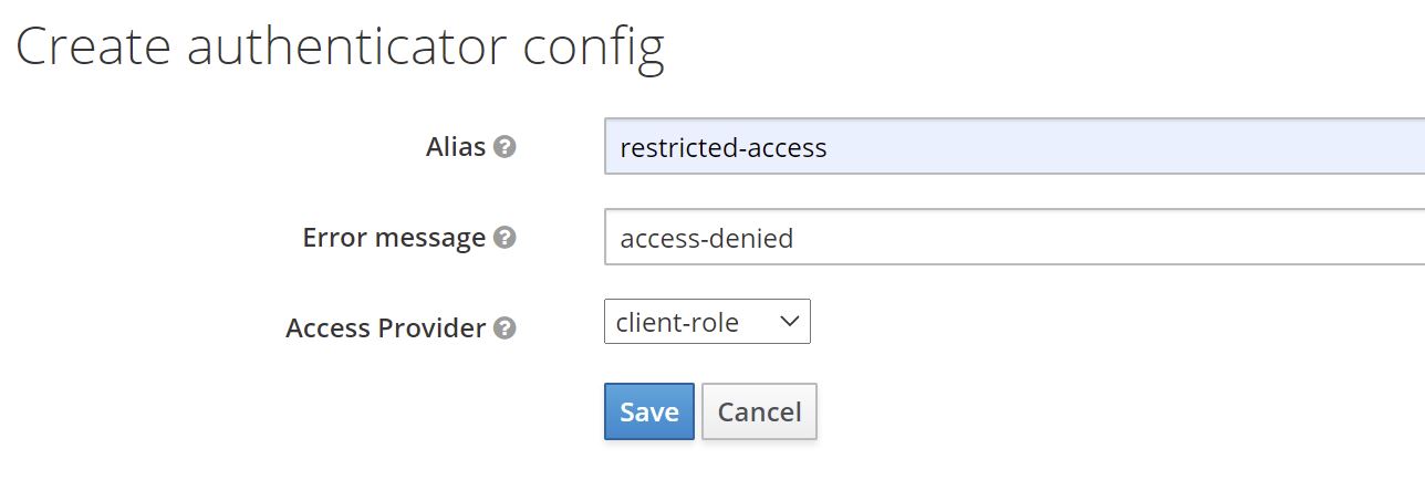 Role-based access restriction