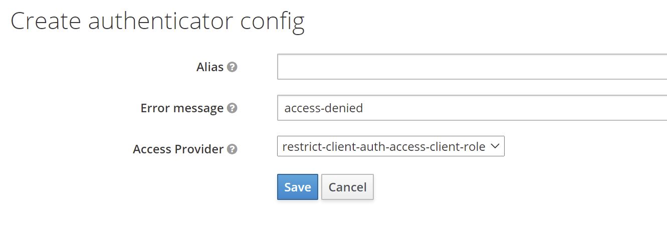 Role-based access restriction