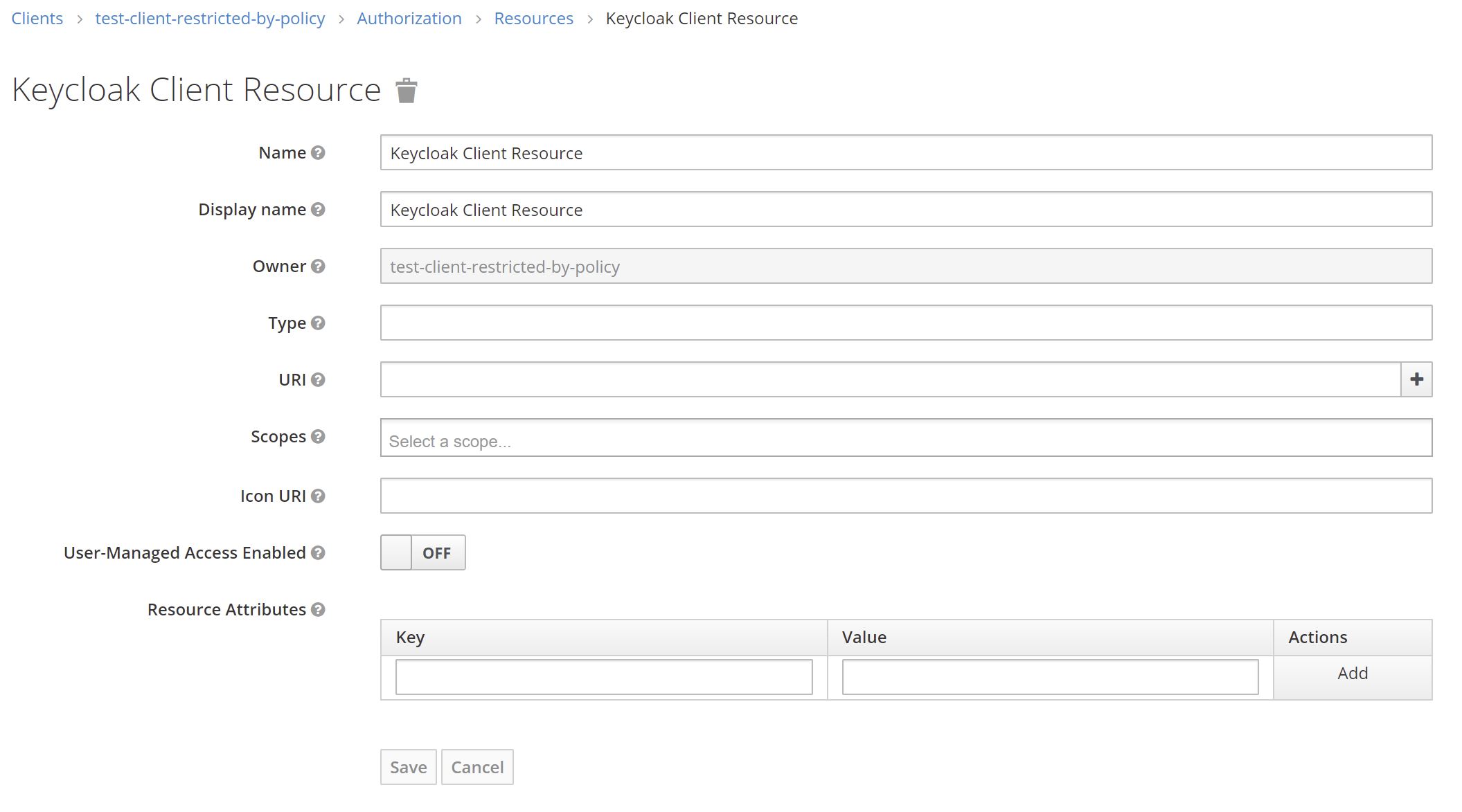 Resource configuration